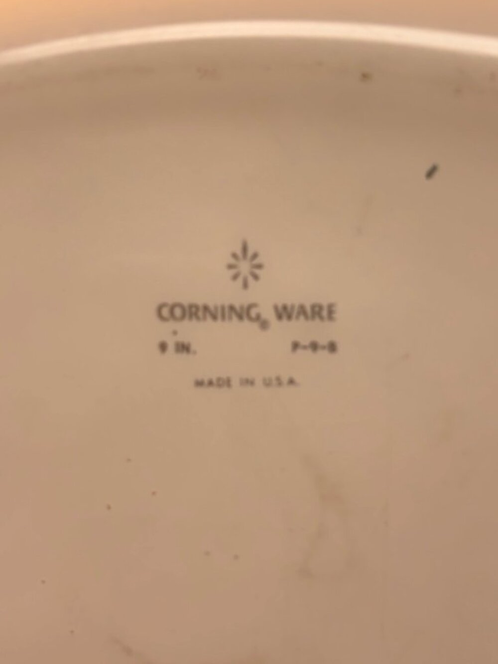 Vintage Corning Ware 9-Inch Square Casserole Dish P-9-B With Glass Lid Floral Pa - Picture 2 of 2